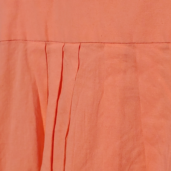 Theory coral summer strappy v-neck dress - Picture 4 of 6